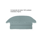 Colcha Pompom Queen 240x260 Camesa Azul