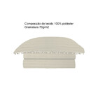 Colcha Pompom Queen 240x260 Camesa Creme