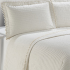 Colcha Pompom Queen 240x260 Camesa Creme