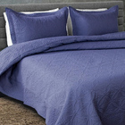 Colcha Provence Casal Normal 3 Peças 2,20 X 2,40 Azul