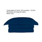 Colcha Queen 100 Poliéster Loft 240x260 Azul