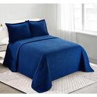 Colcha Queen 100 Poliéster Loft 240x260 Azul