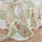 Colcha Queen + Toalhas De Banho 7 Peças Verde