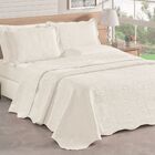 Colcha Queen Bouti Dupla Face 03 Peças - Branca - 100% Poliés