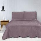 Colcha Queen Camesa Neo Clássico Velvet Com 2 Porta Travessei