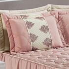 Colcha Queen Marília C/ Porta Travesseiros 5 Peças Rosê