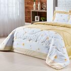 Colcha Queen Marrocos 200 Fios Micropercal Peletizado 3 Peças