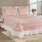 Colcha Queen Romantica Micropercal 200 Fios 5 Peças - Rose 10