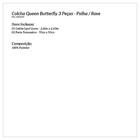 Colcha Queen Size Palha Bordada Borboletas 3 Peças 2,60m X 2,