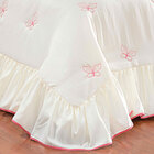 Colcha Queen Size Palha Bordada Borboletas 3 Peças 2,60m X 2,