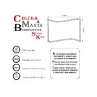 Colcha S. King Cobre Leito Buddemeyer  2,30 X 2,80m Bege