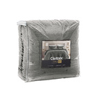 Colcha Savelli Poliéster Cinza