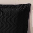 Colcha Solteiro Clean Preta Enxovais Aquarela 3 Peças