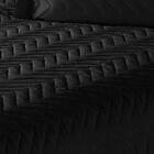 Colcha Solteiro Clean Preta Enxovais Aquarela 3 Peças