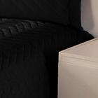 Colcha Solteiro Clean Preta Enxovais Aquarela 3 Peças