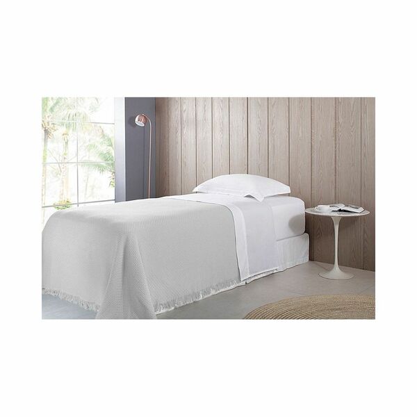 Colcha Solteiro Cobre Leito Buddemeyer 1,60m X 2,30m Cinza