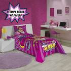 Colcha Solteiro Estampada Barbie Super Princesa - Lepper