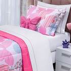 Colcha Solteiro Maica Micropercal 200 Fios 3 Peças - Pink