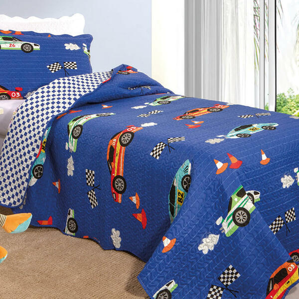 Colcha Solteiro Matelasse Infantil 180x 220 Carros Rozac