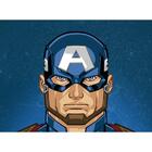 Colcha Solteiro Portallar + Fronha Capitão América Azul