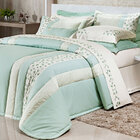 Colcha Tamanho Super King Verde 200 Fios 100% Algodão + Jogo