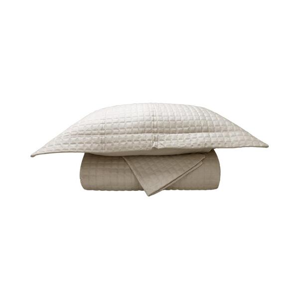 Colcha Tec Decor Square Bordada 2 20mx2 40m Casal Bege