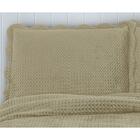 Colcha Velvet Veludo - Casal - C/ Porta Travesseiros - Bege -