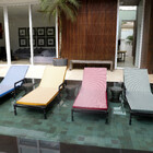 Colchão 190X62cm  Microfibra Estampada Listrada Verde Cargo Próxima Têxtil