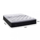 Colchão  Queen  Berlim One Side Pillow 34x 198x 158 Cm Preto