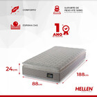 Colchão  Solteiro  D 45 Strong One 24x 188x 88 Cm Bege