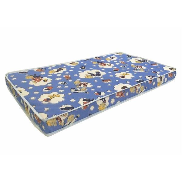 Colchão Baby Physical Em Espuma D18 Azul 60x130
