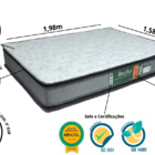 Colchão Becflex Diamond Pillow Casal Queen 1,58m Semi-ortopéd