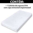 Colchão Berço Para Bebe Com Capa Protetor Impermeável Em Malh