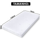 Colchão Berço Para Bebe Com Capa Protetor Impermeável Em Malh