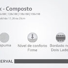 Colchão Black Casal Espuma 128x188x17 - 61919 Sun House