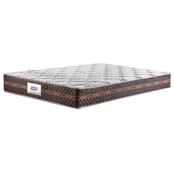 Colchão Box Casal 138cm Molas Ensacadas Bonnel Flora Marrom F