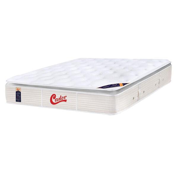 Colchão Box Viuva Castor Gold Star Slx Vitagel One Face 128 X