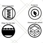 Colchão C1634 Molas Ensacadas One Sem Pillow 88x188x28 501474