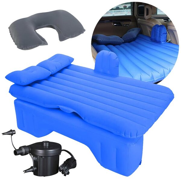 Colchão Cama Inflável Para Carro Com Bomba Elétrica E Almofad