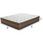 Colchão Casal 138x188x34 Prata Prorelax Molas Ensacadas Pillo