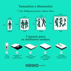 Colchão Casal 18cm 100% Espuma Massageador D33 18x138x188 Kei