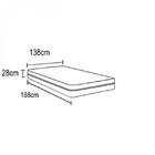 Colchão Casal 28cmx138cmx188cm Espuma D-33  Portobel Bege