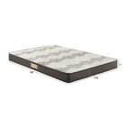 Colchão Casal  D45 Ecoline Bordado 138x188x17 Marrom/bege