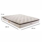 Colchão Casal  Molas Superlastic Edimburgo 25x 188x 138 Cm Ma