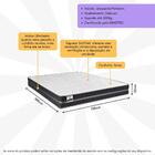 Colchão Casal Bogotá 138x188cm Molas Ultralastic Softgel Indu