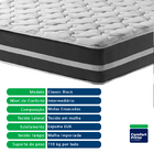 Colchão Casal Classic Black Mola Ensacada Comfort Prime 138x2