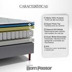 Colchão Casal Colorado Molas Ensacadas 138x188x26 Bom Pastor