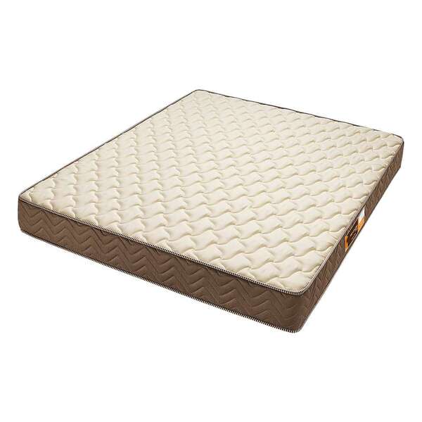 Colchão Casal Com Espuma D28 Pro Coluna (14x138x188) Bege E Marrom ...