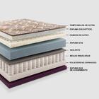 Colchão Casal Com Espuma Látex 138x188x38 Robust Gel 220 Cara