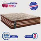 Colchão Casal Com Espuma Látex 138x188x38 Robust Gel 220 Cara